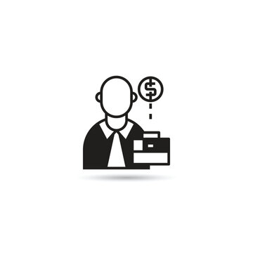 investor and funder icon vector illustration