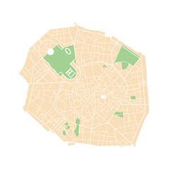 Milano Vector Map © Alex Perazzoli