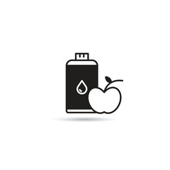 apple juice icon on white background