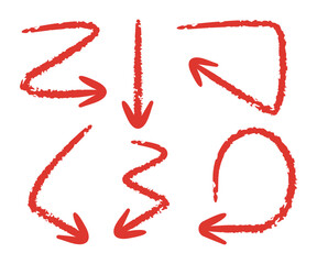 red grunge arrows symbol illustration