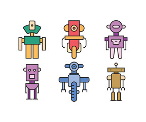 smart robot avatar vector illustration