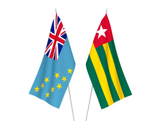 Tuvalu and Togolese Republic flags