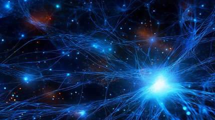 AI Brain Network. AI Generated