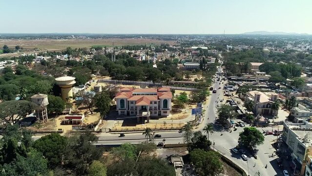 Aerial view of government office building at kolar