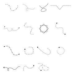 dot line element vetor design