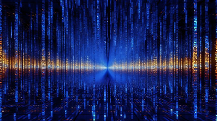 Data Stream. AI Generated