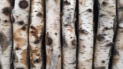 Fototapeta premium Birch wood texture