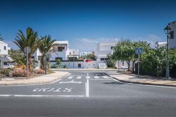 Residential area in Costa Teguise, Lanzarote, Canary Islands