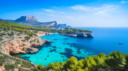 Fototapeta premium balearic islands generative ai