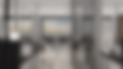 Open space office interior with like conference room. Mockup. 3D rendering.