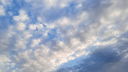 Beautiful cloudy blue sky 