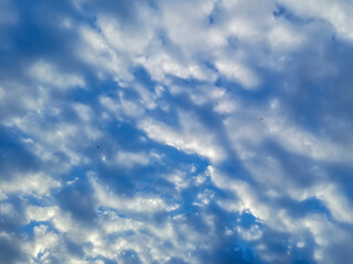 Beautiful cloudy blue sky 