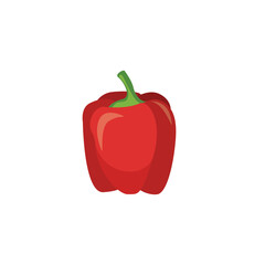 red bell pepper  Vector isolated white