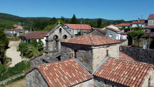 Santa Comba de Bande is a Mozarabic temple dating from the second half of the eighth century, located in the municipality of Bande in the province of Ourense. galicia, spain