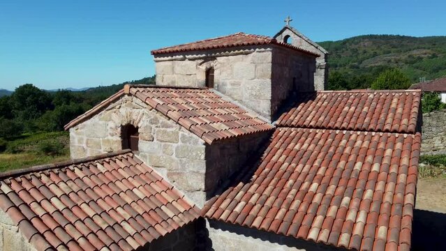 Santa Comba de Bande is a Mozarabic temple dating from the second half of the eighth century, located in the municipality of Bande in the province of Ourense. galicia, spain