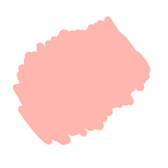 orange square paint brush stroke romance color