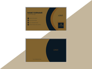Title Double-sided creative business card template. Portrait and landscape orientation. Horizontal and vertical layout. Vector illustration	