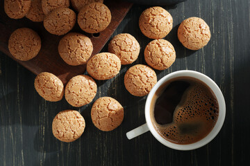 Biscuits with Apricot and coffee
