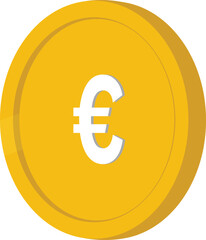 euro icon on a white background