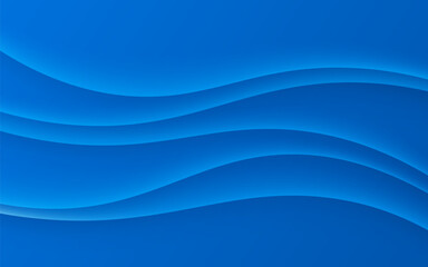minimal abstract dynamic blue gradient color fluid, liquid wavy shape geometric composition background. eps10 vector