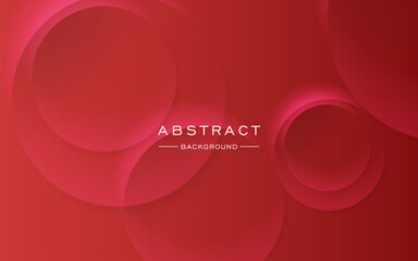 modern dynamic red circle shape shadow and light dimension background. eps10 vector