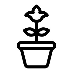 plant line icon