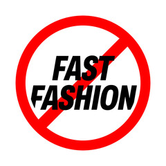 Fast fashion vector sign illustration concept