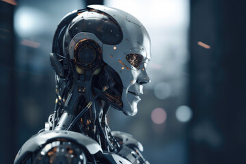 Fototapeta premium From Concept to Reality: Artificial Intelligence. Generative AI