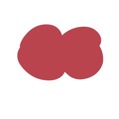 red cloud paint brush stroke autumn color