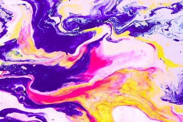 Flowing paint texture. Marbling abstract background