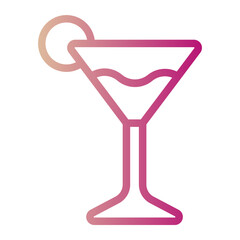 cocktail gradient icon