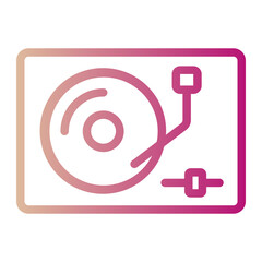 turntable gradient icon