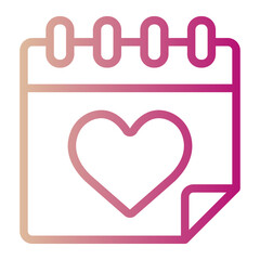 wedding day gradient icon