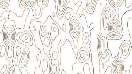 Topographic map background concept. Vector abstract illustration. Geography concept. The stylized height of the topographic map contour in colorful lines