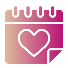 wedding day gradient icon