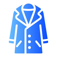 trench coat gradient icon