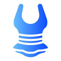 swimsuit gradient icon