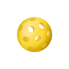 Pickleball balls isolated on the white background. Graphic illustration