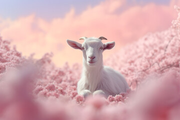 a cute little goat created with generative ai