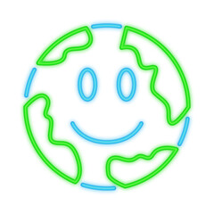 Earth Happy Neon Signboard