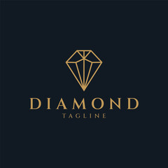 Diamond logo design vector illustration