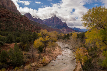 landscape in the mountains Zion National Park