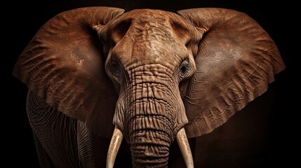 African elephant from the Collection.Generative AI - obrazy, fototapety, plakaty