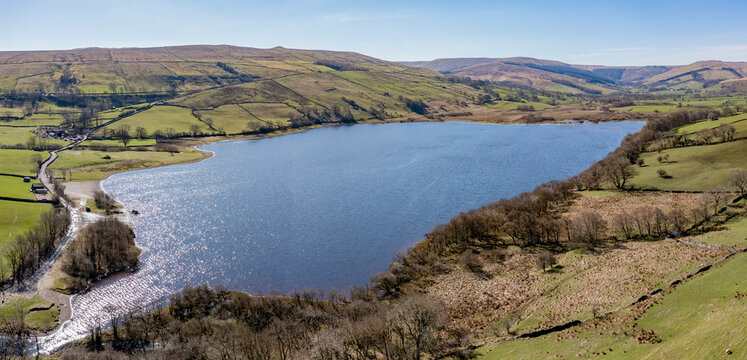 Semer Water elevated panorama