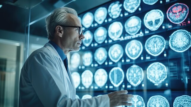 Medical professional with arms crossed.Generative AI