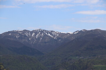 Fototapeta premium Massif du Sancy vu depuis Murol 