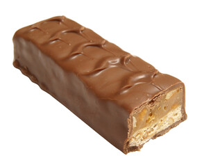 Chocolate bar isolated on white