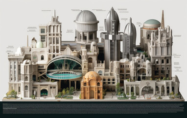 Naklejka premium An awe-inspiring visual journey into the world of architecture