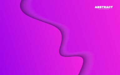 Abstract wave shape papercut background vector