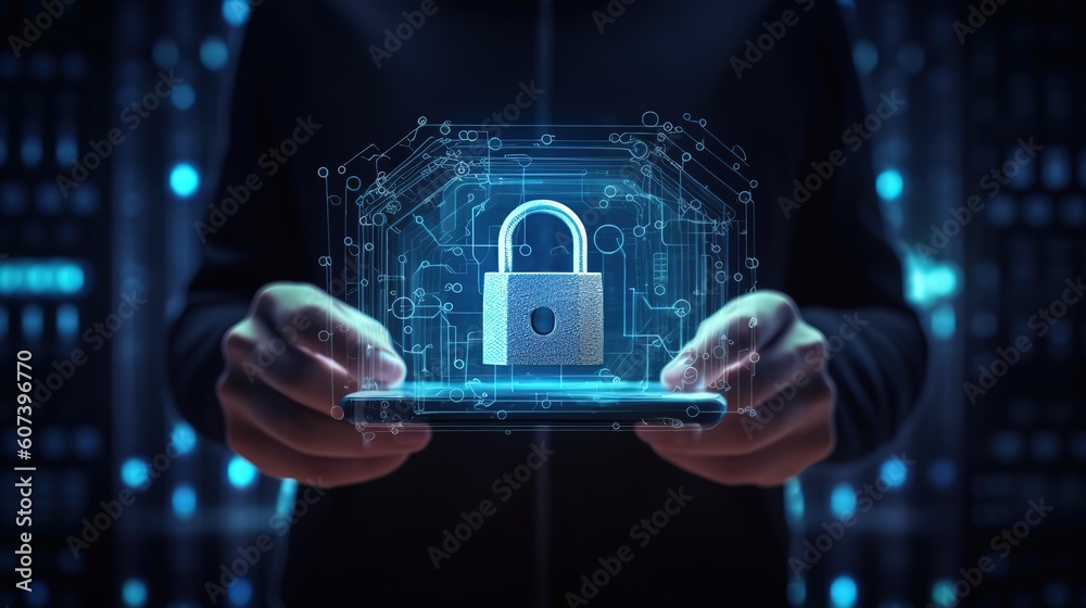 Poster cyber security network.generative ai
